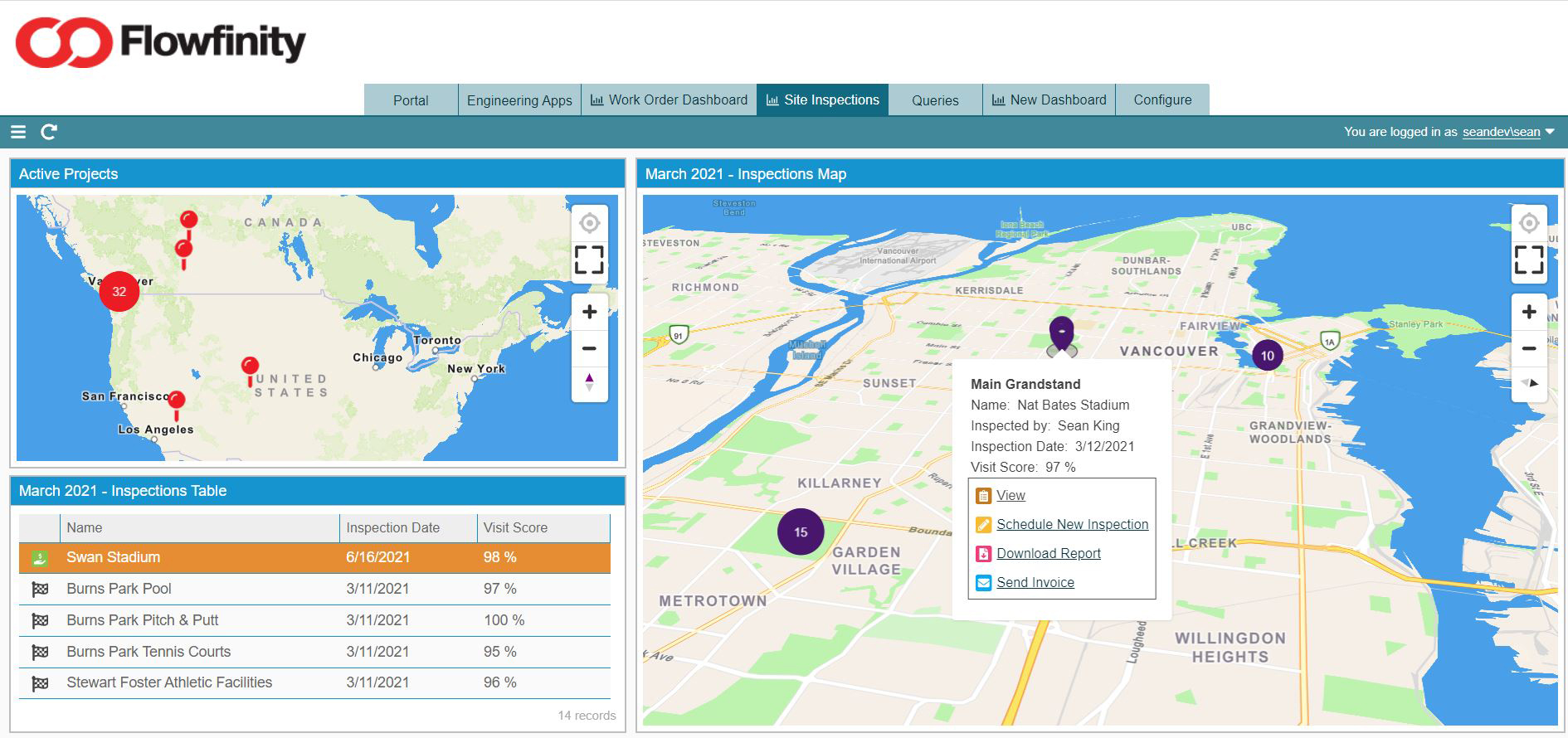 GIS Map Dashboard