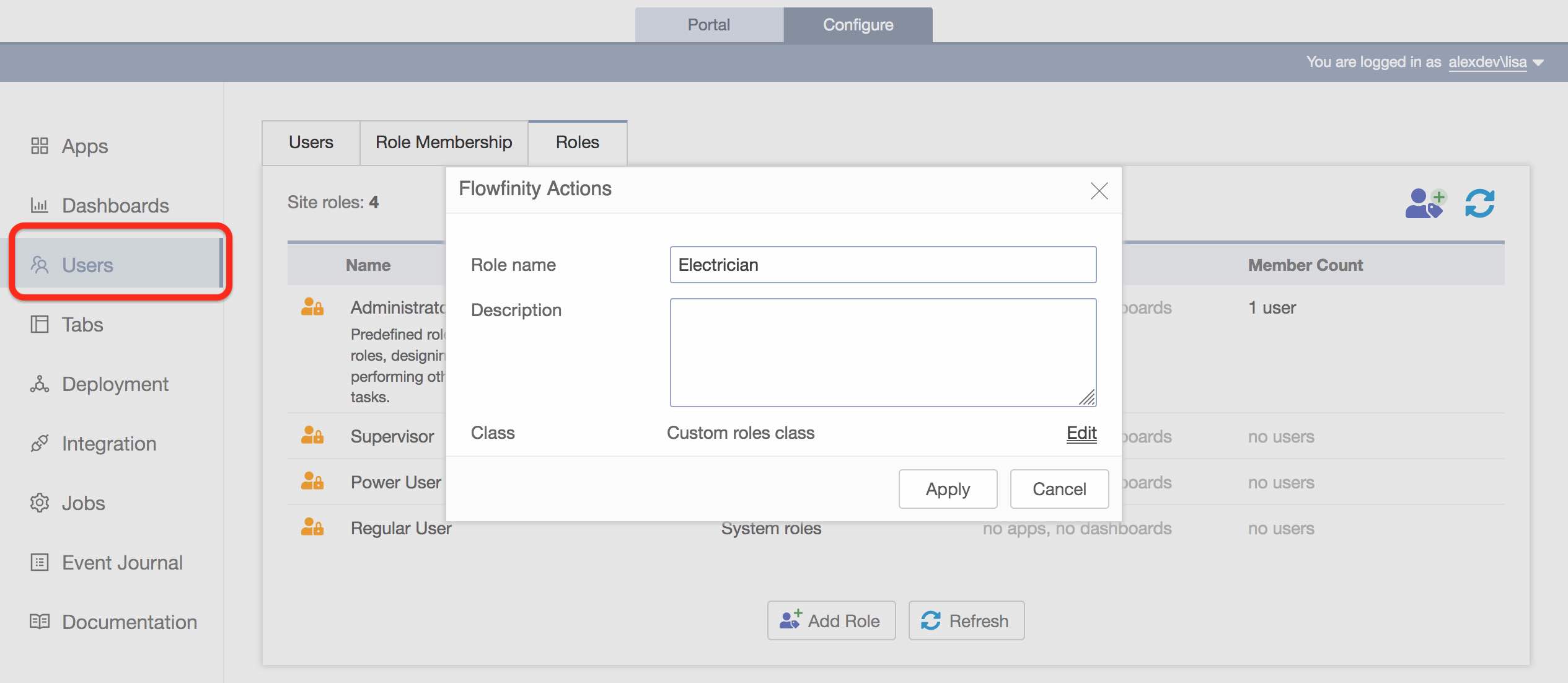 Flowfinity - Assign a job task by user role