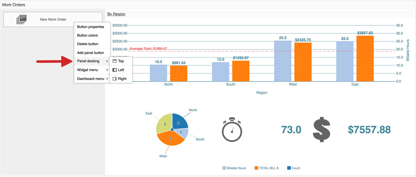 Flowfinity - Buttons in dashboards